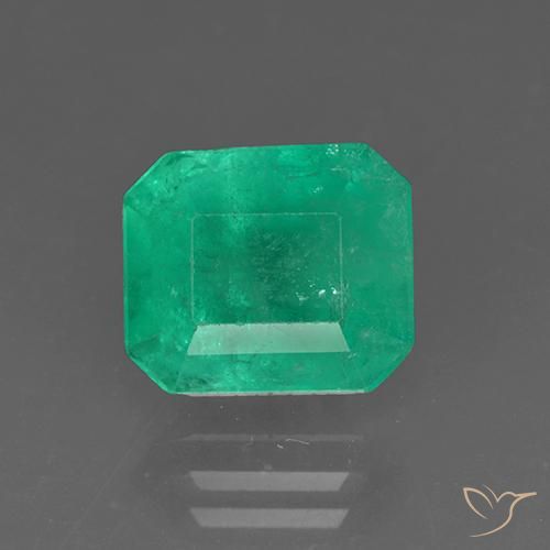 3.15ct 자연스러운 포레스트 그린 에메랄드, 에메랄드 컷, SI