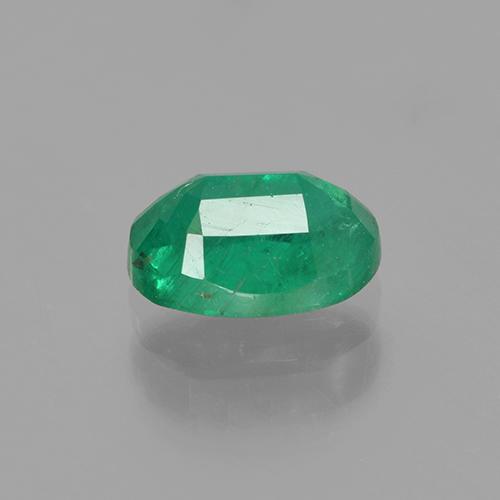 0.82캐럿 천연 그린 에메랄드, 타원형 컷, 7×5.2 mm, SI