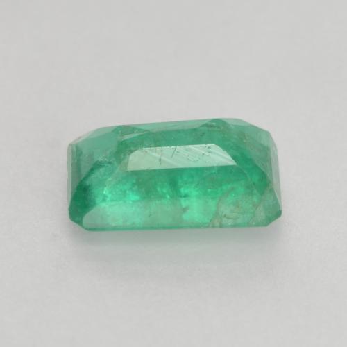 0.45캐럿 천연 제이드 그린 에메랄드, 에메랄드 컷, 5.9×3.8 mm, SI-I1