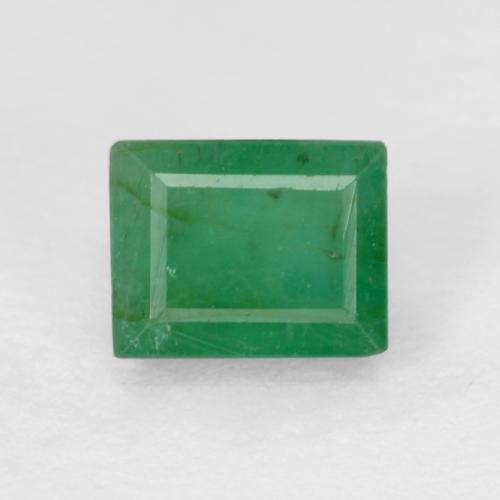0.53캐럿 천연 따뜻한 녹색 에메랄드, 바게트, 4.9×3.9 mm, SI-I1