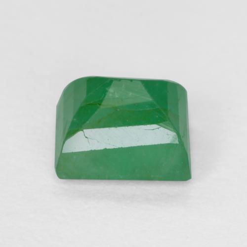 0.53캐럿 천연 따뜻한 녹색 에메랄드, 바게트, 4.9×3.9 mm, SI-I1