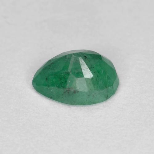 0.47캐럿 천연 미디엄 라이트 그린 에메랄드, 배 모양, 5.9×4.5 mm, SI-I1