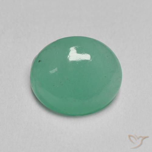 1.35ct 자연스러운 Medium Light-Green 에메랄드, 타원형, 투명한