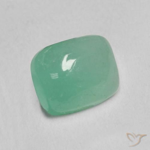0.79캐럿 천연 밝은 녹색 에메랄드, 방석, 투명한