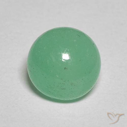 1.30ct 자연스러운 민트 그린 에메랄드, 둥근, 투명한