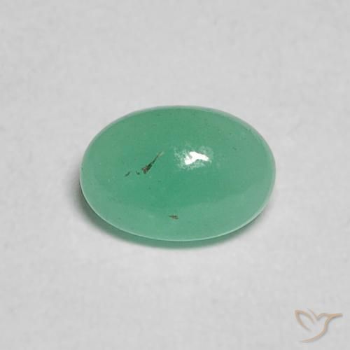 0.29ct 자연스러운 일렉트릭 그린 에메랄드, 타원형, 투명한