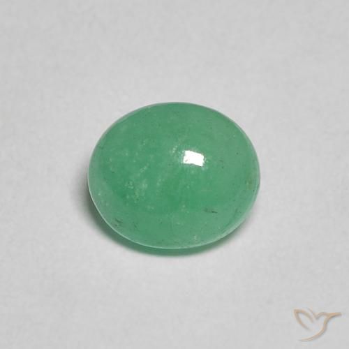 0.95ct 자연스러운 민트 그린 에메랄드, 타원형, 투명한