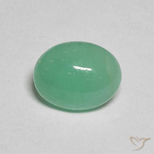 1.75ct 자연스러운 펀 그린 에메랄드, 타원형, 투명한