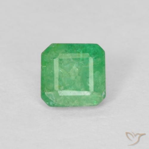 0.27ct 자연스러운 피스타치오 그린 에메랄드, 에메랄드 컷, SI