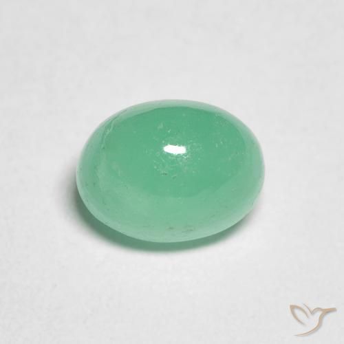 1.19ct 자연스러운 민트 그린 에메랄드, 타원형, 투명한