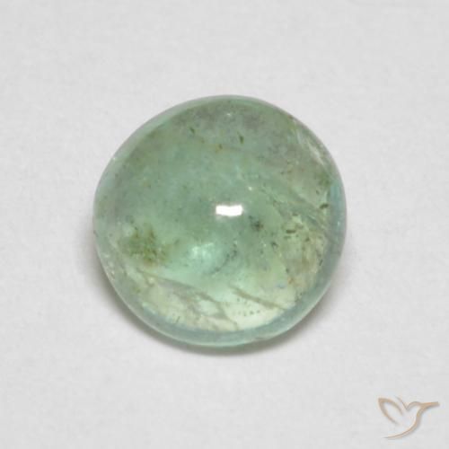 0.41ct 자연스러운 매우 밝은 노란색 녹색 에메랄드, 둥근, 투명한