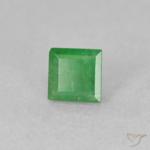 0.22캐럿 천연 토끼풀 그린 에메랄드, 정사각형, I1
