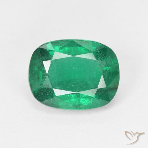 2.24ct 자연스러운 쿨 그린 에메랄드, 방석, VS