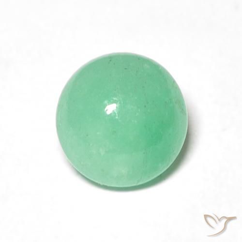 1.05ct 자연스러운 연한 초록색 에메랄드, 둥근, 투명한