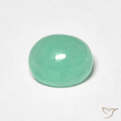 1.11ct 자연스러운 피스타치오 그린 에메랄드, 타원형, 투명한