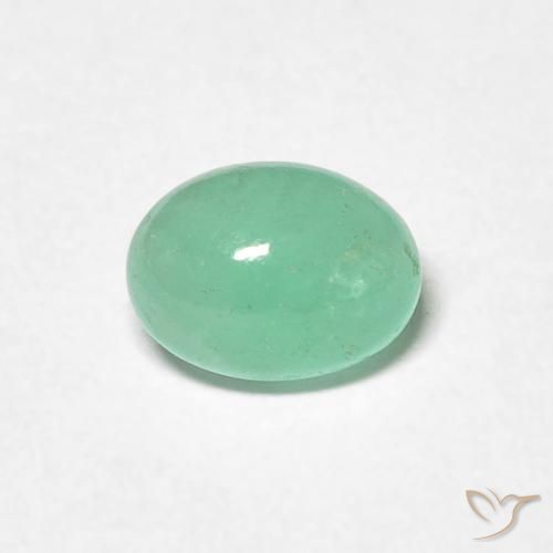 0.72ct 자연스러운 피스타치오 그린 에메랄드, 타원형, 투명한