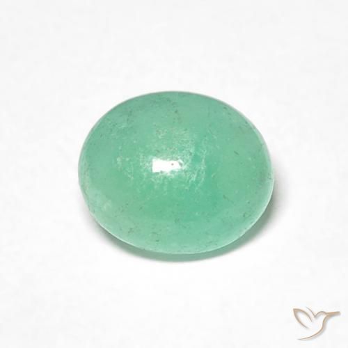 0.71ct 자연스러운 민트 그린 에메랄드, 타원형, 투명한