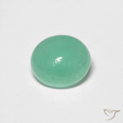 0.70ct 자연스러운 연한 초록색 에메랄드, 타원형, 투명한