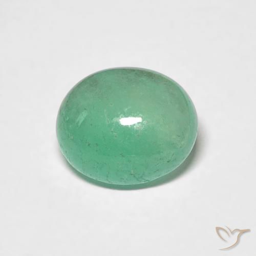 0.97ct 자연스러운 피스타치오 그린 에메랄드, 타원형, 투명한