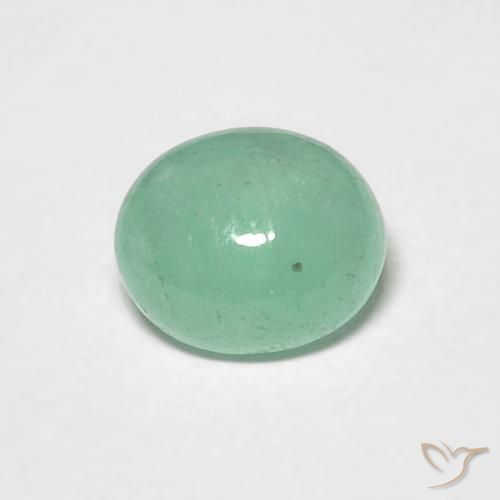 0.72ct 자연스러운 피스타치오 그린 에메랄드, 타원형, 투명한