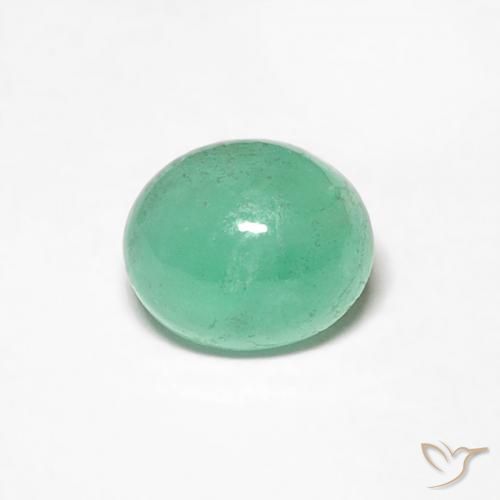 0.56ct 자연스러운 피스타치오 그린 에메랄드, 타원형, 투명한