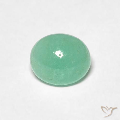 0.72ct 자연스러운 피스타치오 그린 에메랄드, 타원형, 투명한