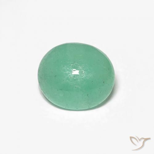0.80ct 자연스러운 연한 초록색 에메랄드, 타원형, 투명한