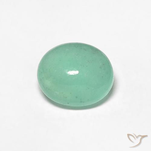 0.77ct 자연스러운 피스타치오 그린 에메랄드, 타원형, 투명한
