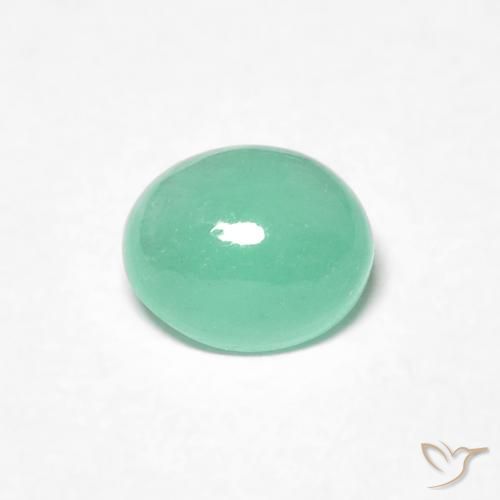 0.64ct 자연스러운 피스타치오 그린 에메랄드, 타원형, 투명한