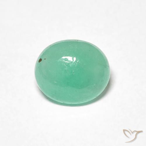 0.68ct 자연스러운 밝은 녹색 에메랄드, 타원형, 투명한