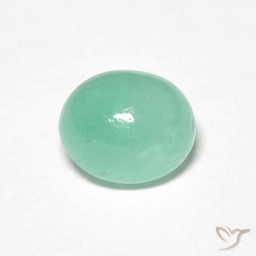0.85ct 자연스러운 피스타치오 그린 에메랄드, 타원형, 투명한