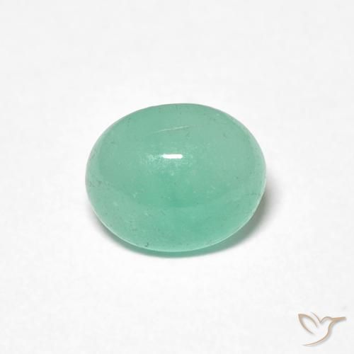 1.22ct 자연스러운 밝은 녹색 에메랄드, 타원형, 투명한
