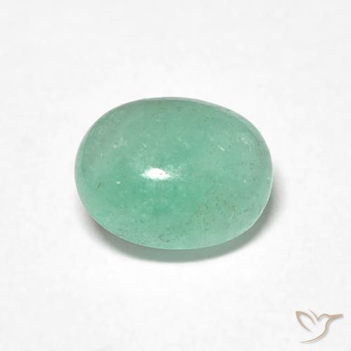0.80ct 자연스러운 피스타치오 그린 에메랄드, 타원형, 투명한
