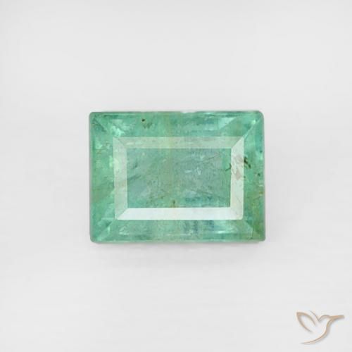 0.27ct 자연스러운 피스타치오 그린 에메랄드, 바게트, SI