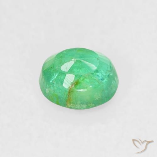 0.17캐럿 천연 토끼풀 그린 에메랄드, 라운드 컷, 3.60 mm, VS