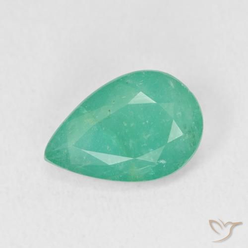 2.48ct 자연스러운 일렉트릭 그린 에메랄드, 배 모양, SI