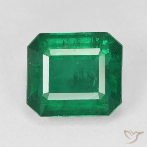5.91ct 자연스러운 딥그린 에메랄드, 에메랄드 컷, VS-SI