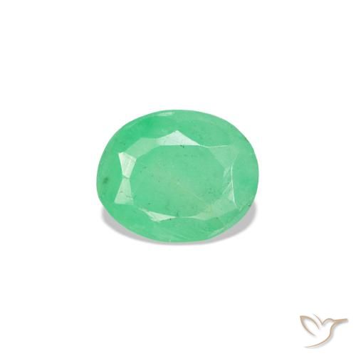 0.32ct 그린 에메랄드, 오벌, VS-SI
