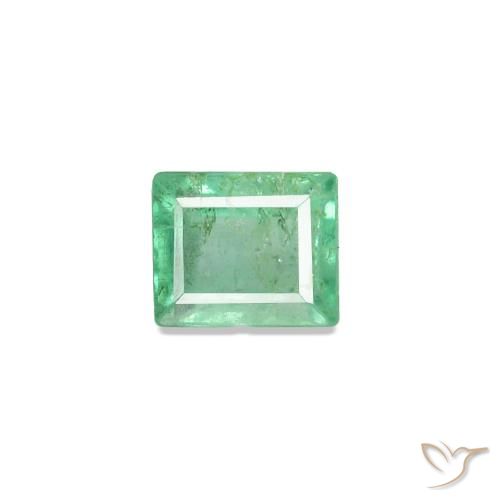 0.15캐럿 천연 블루 그린 에메랄드, 바게트, 3.2×2.8 mm, SI