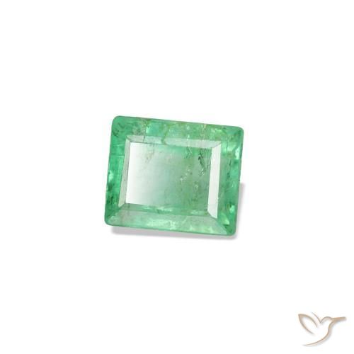 0.15캐럿 천연 블루 그린 에메랄드, 바게트, 3.2×2.8 mm, SI