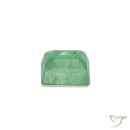 0.15캐럿 천연 블루 그린 에메랄드, 바게트, 3.2×2.8 mm, SI