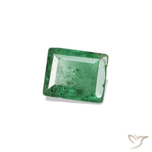 0.16캐럿 천연 미디엄 그린 에메랄드, 바게트, 3.6×2.8 mm, SI