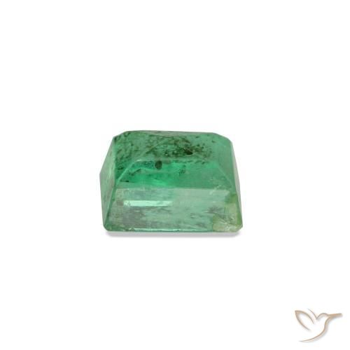 0.16캐럿 천연 미디엄 그린 에메랄드, 바게트, 3.6×2.8 mm, SI