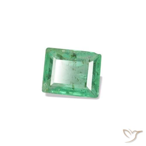 0.15캐럿 천연 쿨 그린 에메랄드, 바게트, 3.4×2.7 mm, SI