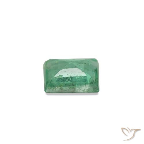 0.15캐럿 천연 쿨 그린 에메랄드, 바게트, 3.4×2.7 mm, SI