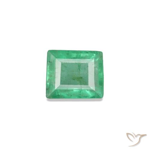 0.11캐럿 천연 쿨 그린 에메랄드, 바게트, 3.2×2.5 mm, SI