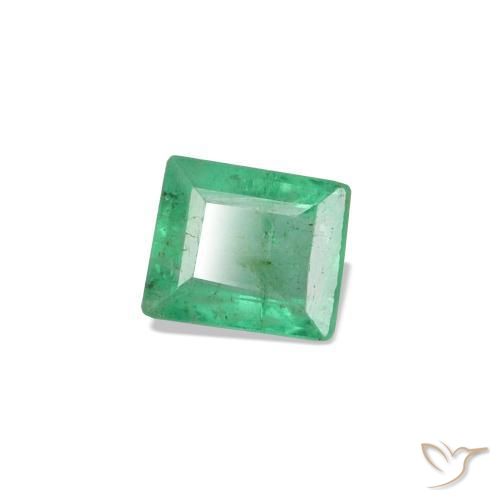0.11캐럿 천연 쿨 그린 에메랄드, 바게트, 3.2×2.5 mm, SI