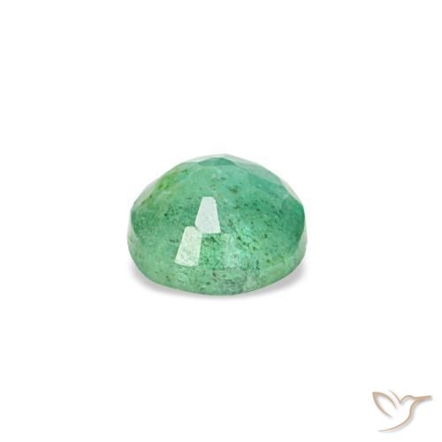 0.19캐럿 천연 쿨 그린 에메랄드, 라운드 컷, 3.61 mm, VS-SI