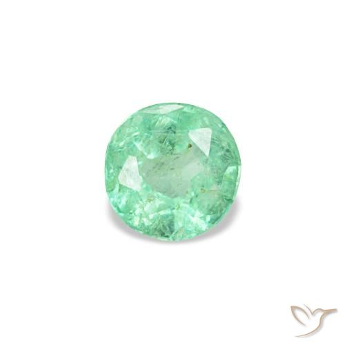 0.19ct 그린 에메랄드, 라운드, VS-SI