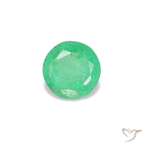 0.19ct 그린 에메랄드, 라운드, VS-SI